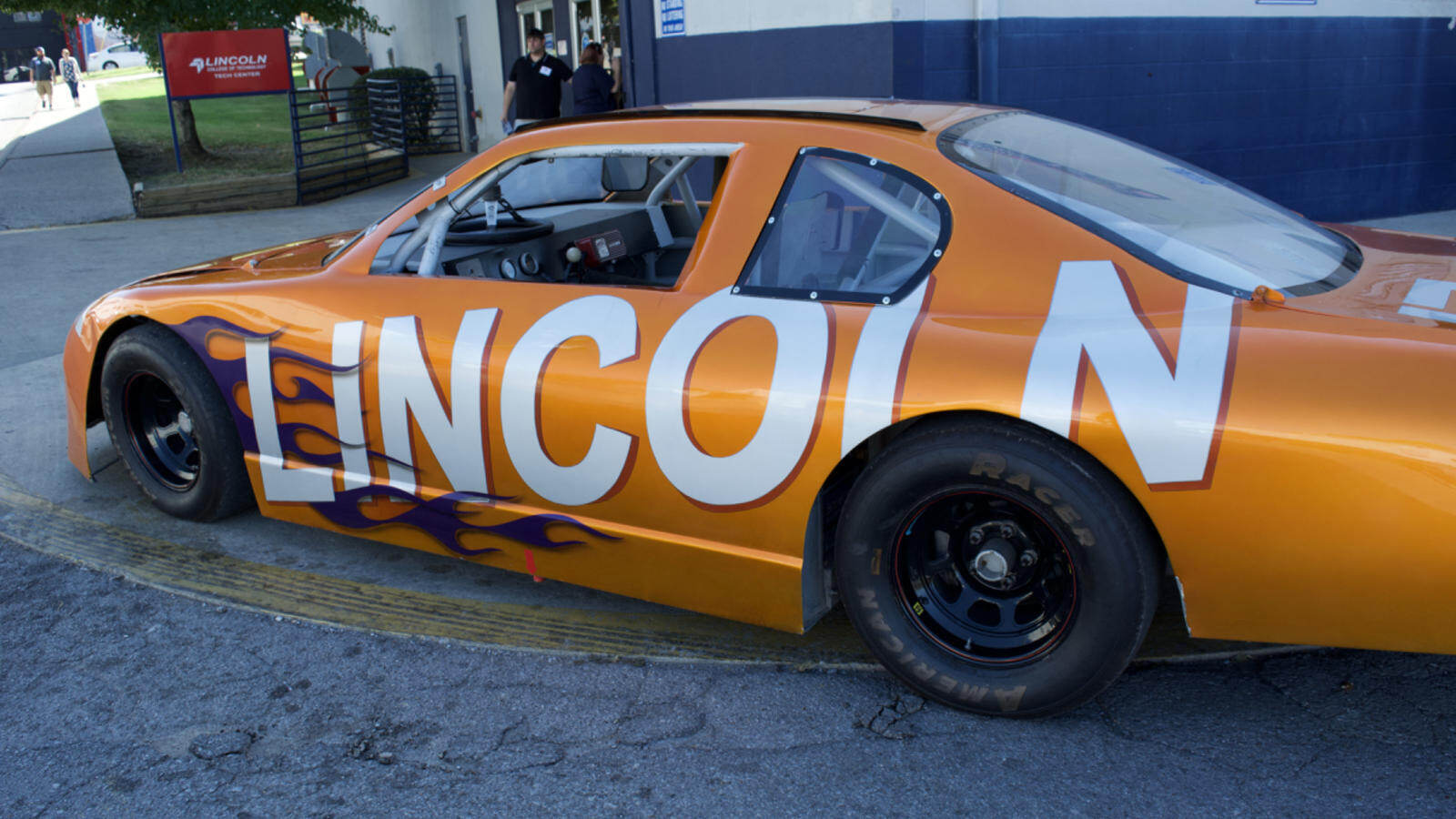 The Lincoln Tech Stock Car is Displayed at the Nashville 100th Anniversary Event.
