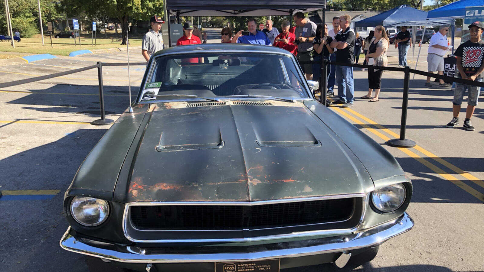 This is the actual 1968 Mustang Driven by Steve McQueen in the movie Bullitt