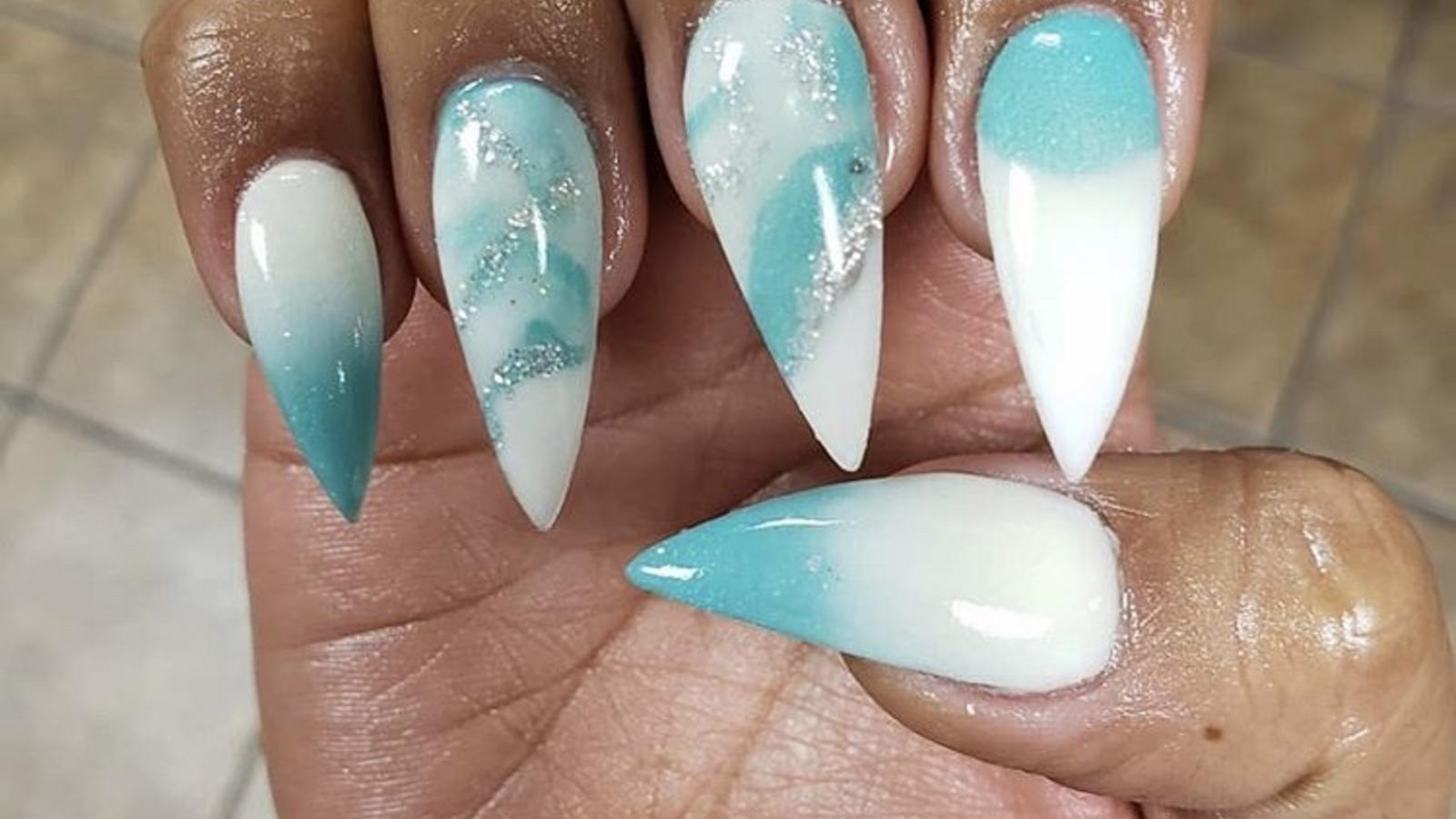 Nail extensions with trendy and unique styles 