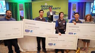Four Lincoln Tech Queens Students receive automotive training scholarships from GNYADA