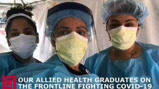 Lincoln Tech Allied Health graduates are hard at work on the frontline fighting the COVID-19 pandemic