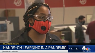 NBC News4 Investigative reporter Sarah Wallace visits the Lincoln Tech Mahwah campus to see how a safe hands-on training environment works in a pandemic.
