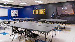 The Penske-leased training classroom at the Lincoln Tech Columbia campus.