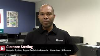 Computer Systems Support Technician Graduate Testimonial by Clarence Sterling at Moorestown, NJ