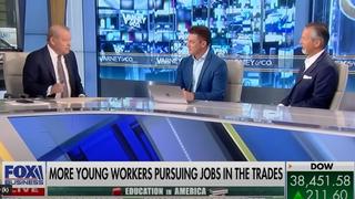 鶹ƵAPP CEO Scott Shaw appeared on this Fox Business Varney & Co segment, and explains why more young workers are seeking trade jobs over college for trade careers that AI cannot take away.
